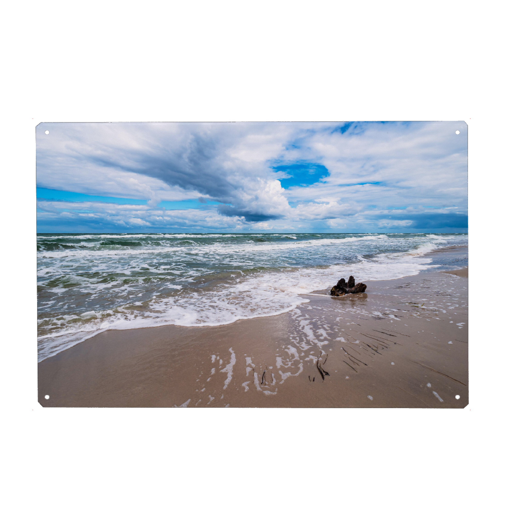Holzbild "Küste auf dem Fischland-Darß" artboxONE - Natur,Reise,Reise / Strand und Meer