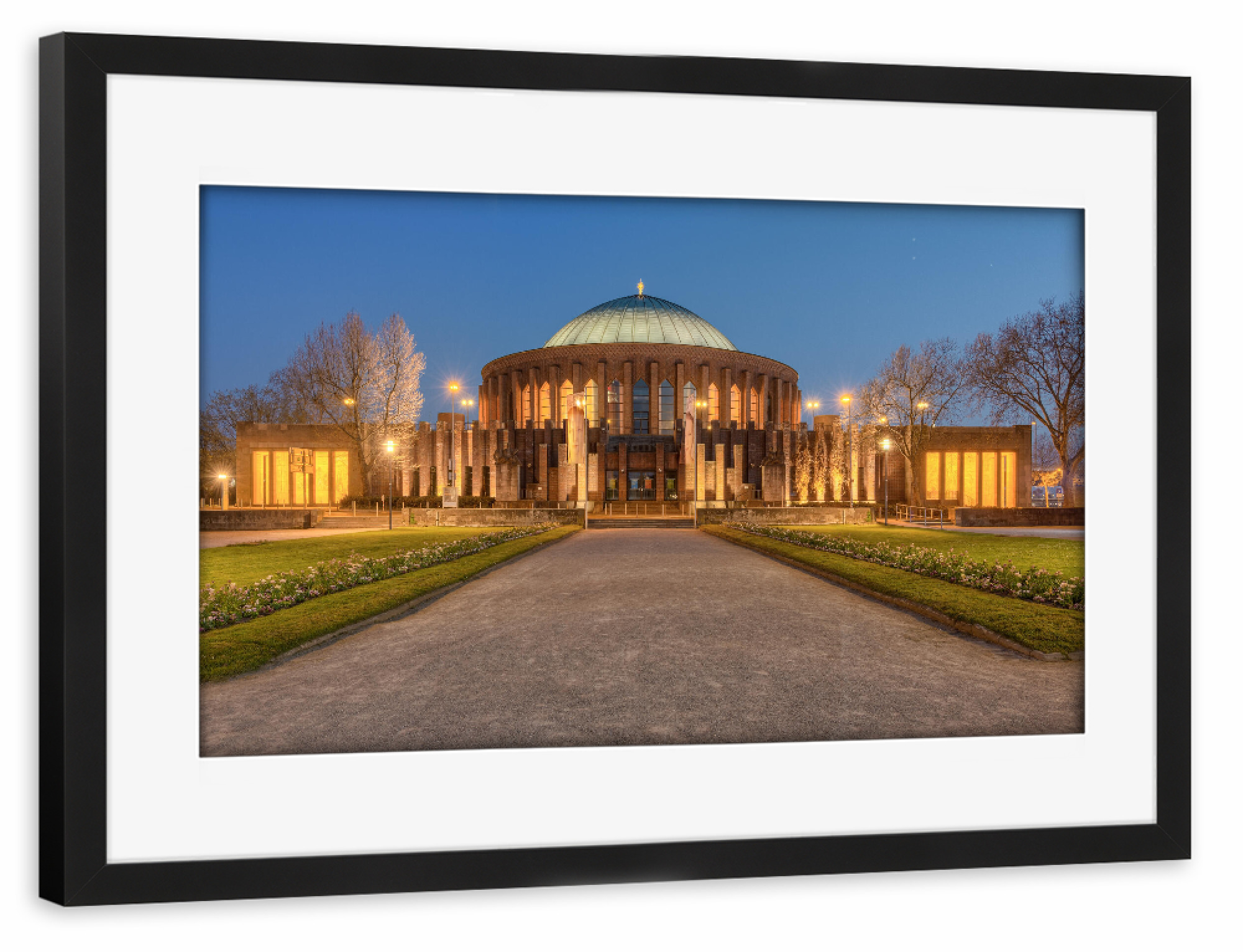 Poster mit Rahmen schwarz "Tonhalle Düsseldorf" artboxONE - Städte,Reise,Architektur,Städte / Düsseldorf
