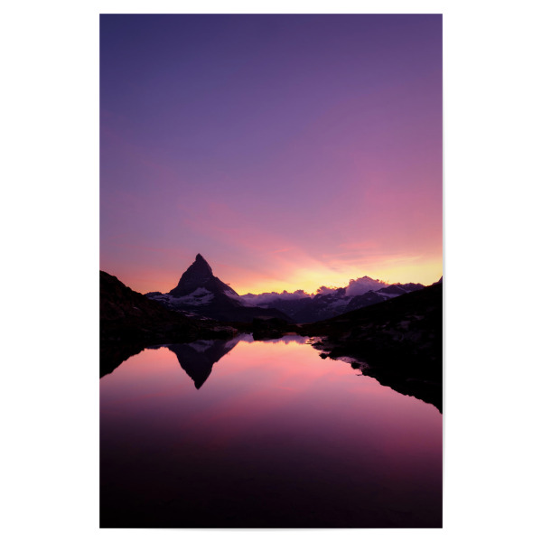 Poster "Riffelsee sunset panorama" artboxONE - Natur,Reise