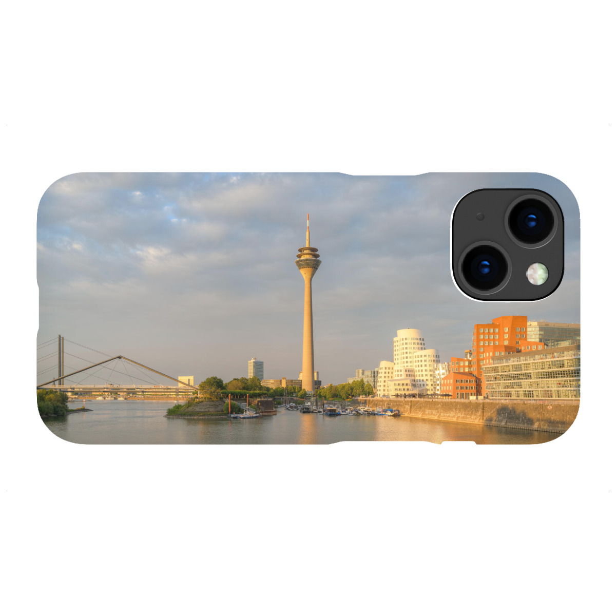 iPhone "Goldene Stunde in Düsseldorf" Premium-Case Handyhülle artboxONE