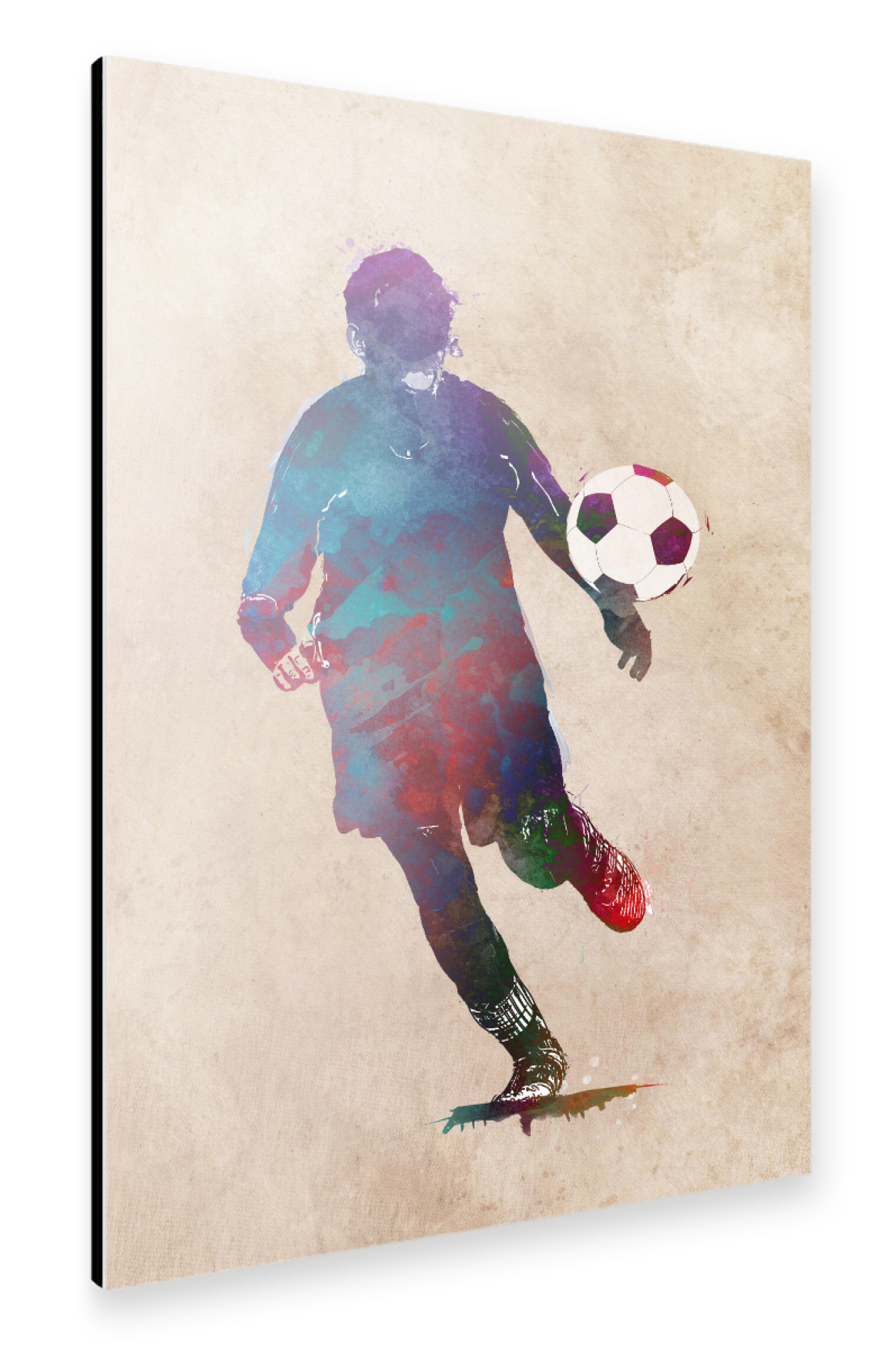 Alu-Dibond "Soccer art" 30x20 cm artboxONE