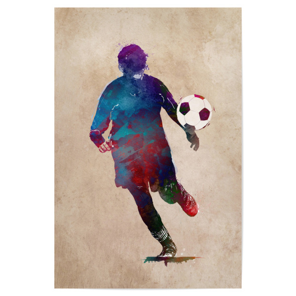 Poster 30x20 cm "Soccer art" artboxONE - Sport,Sport / Fußball