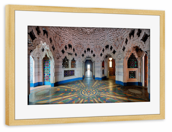 Poster mit Rahmen kiefer "Butterfly Room" artboxONE - Architektur