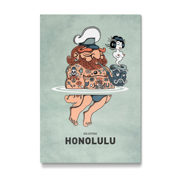 Galerie-Print "Honolulu Summer Sailor" 30x20 cm artboxONE