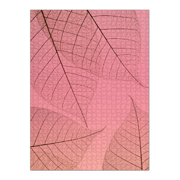 Puzzle Ravensburger "Pink Transparent Leaf" artboxONE - Natur,Abstrakt