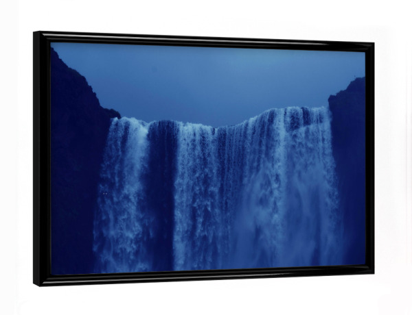 Poster mit schwarzem Rahmen "Wasserfälle Island" artboxONE - Natur,Reise,Tiere,Reise / Länder