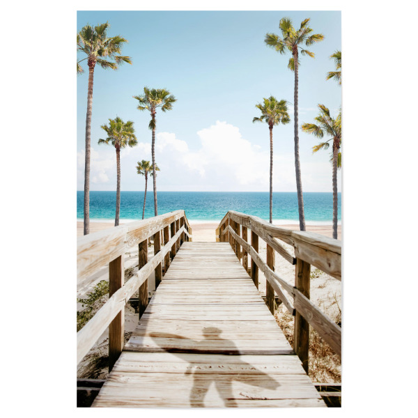 Poster "Surfer's Boardwalk" artboxONE - Natur,Reise,Reise / Strand und Meer,Sport / Sommerspiele,Städte / Los Angeles