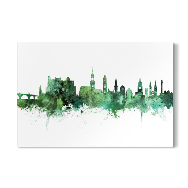 Galerie-Print "Heidelberg Germany Skyline Green" 30x20 cm artboxONE