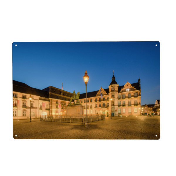 Holzbild "Rathaus Düsseldorf" artboxONE - Städte,Reise,Architektur,Städte / Düsseldorf