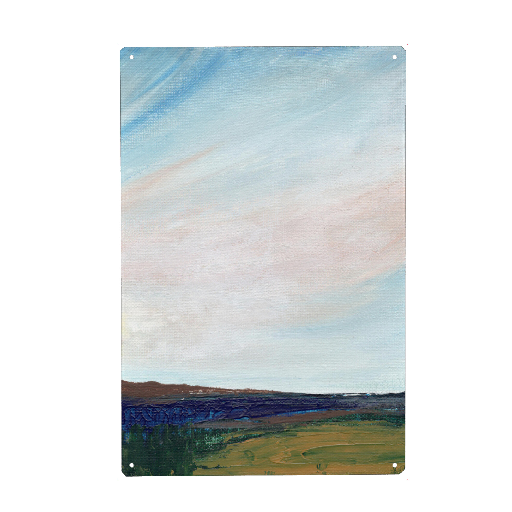Holzbild "Alluring sky" artboxONE - Natur - Abstrakt,Nature,Wall decor,Home decor,Landscape,Natur,Landschaft,Wolken,Sky,Himmel,Field,Feld,Abstract