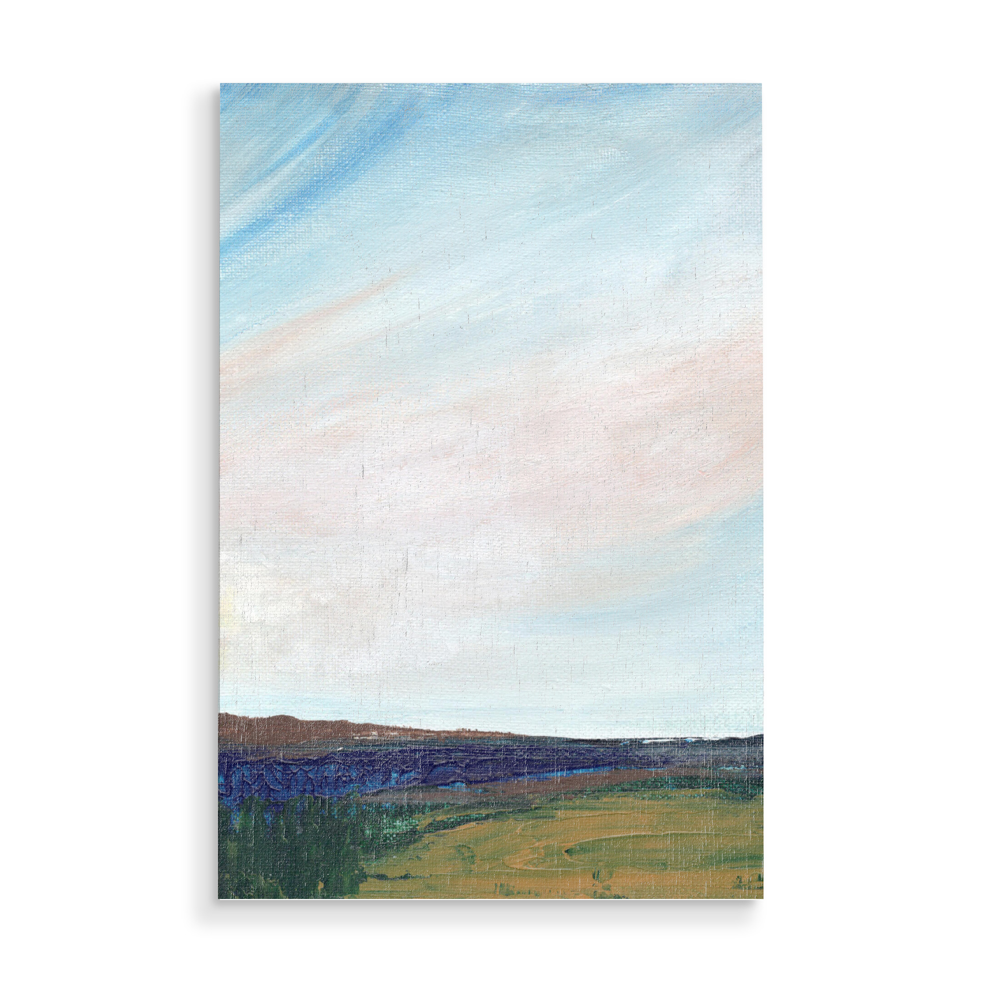 Holzbild "Alluring sky" artboxONE - Natur - Abstrakt,Nature,Wall decor,Home decor,Landscape,Natur,Landschaft,Wolken,Sky,Himmel,Field,Feld,Abstract