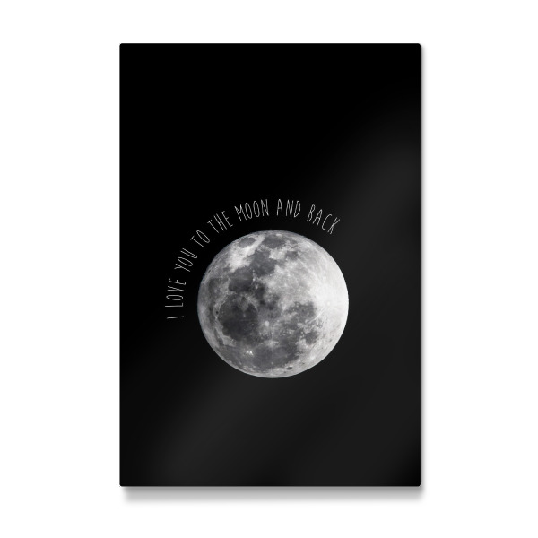 Galerie-Print "I LOVE YOU TO THE MOON & BACK" 30x20 cm artboxONE