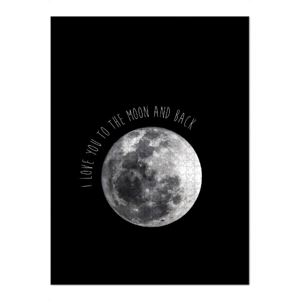 Puzzle Ravensburger "I LOVE YOU TO THE MOON & BACK" artboxONE - Natur,Galaxy