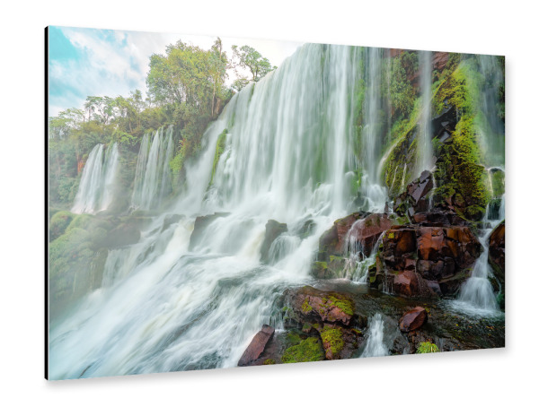 Alu-Dibond "Iguazú Wasserfälle" 30x20 cm artboxONE
