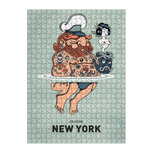 artboxONE Puzzle "New York Summer Sailor" artboxONE - Städte,Städte / New York,Reise,Streetart,Lustig