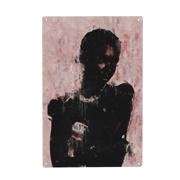 Metall Poster "ROSE Afrikanisch Gesicht" artboxONE - Menschen,Reise / Afrika