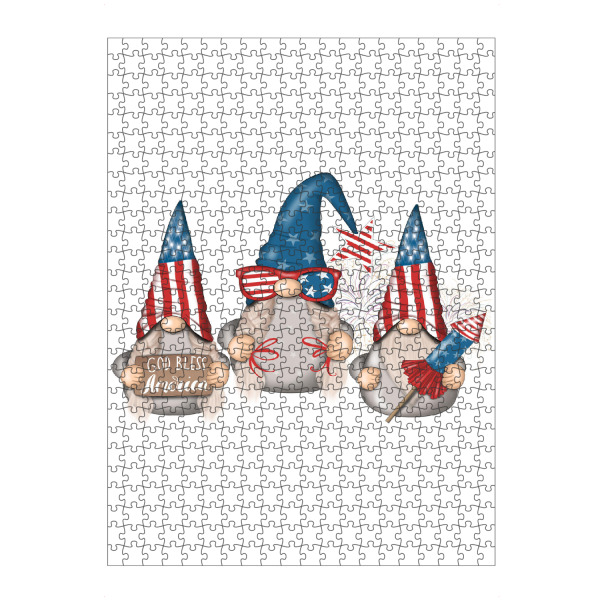 Puzzle Ravensburger "Memorial Day Gnomes" artboxONE - Fashion,Festivals