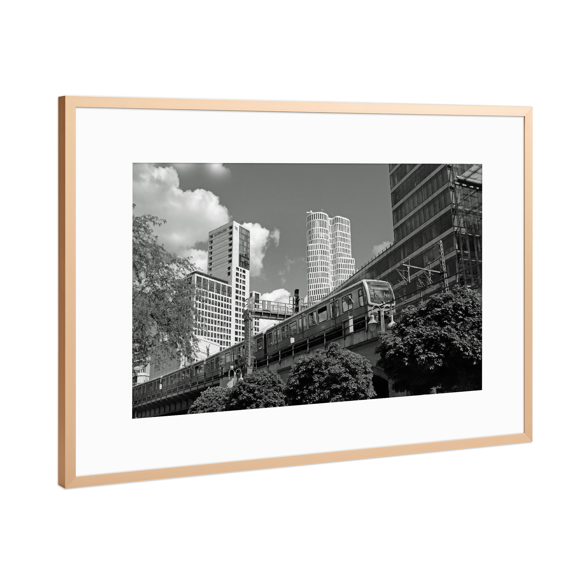 Poster mit Rahmen Kupfer "Oh mein Berlin" artboxONE - Städte,Städte / Berlin,Reise,Architektur