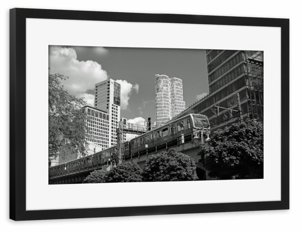 Poster mit Rahmen schwarz "Oh mein Berlin" artboxONE - Städte,Städte / Berlin,Reise,Architektur