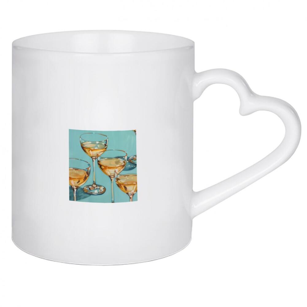 Herztasse "Moderne Champagnerkunst" artboxONE - Essen & Trinken / Alkohol