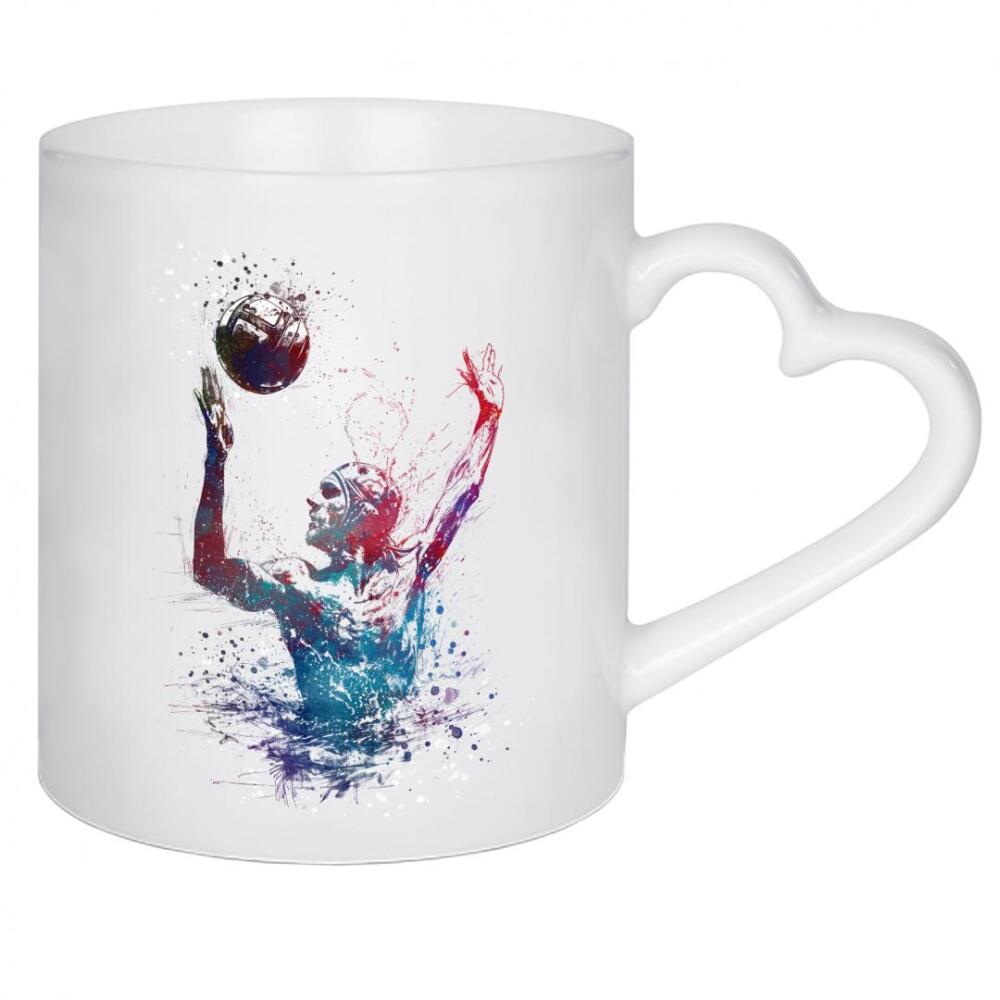 Herztasse "Wasserball-Sportkunst E" artboxONE - Sport,Sport / Sommerspiele - Wasserball,Wasserball,Ball,Sport,Olympische spiele