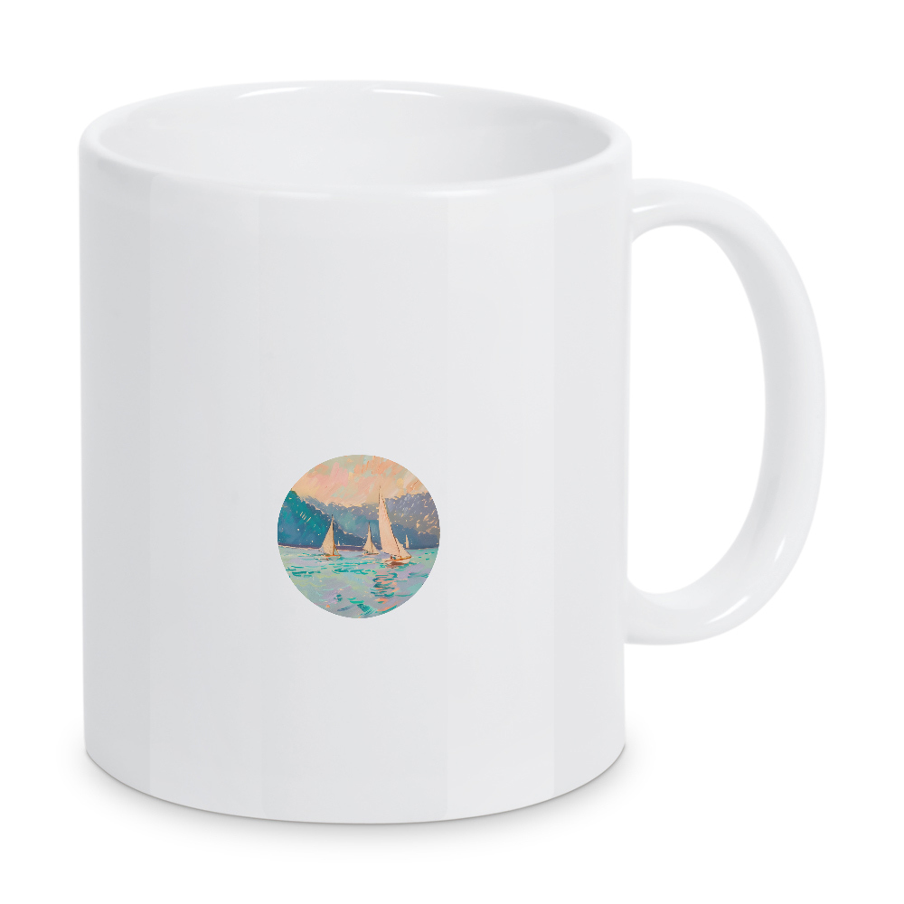 Tasse "Impressionist Sailboats Seascape" artboxONE - Natur,Reise / Strand und Meer,Sport / Sommerspiele