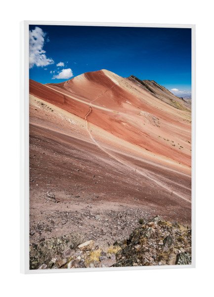 Poster mit weißem Rahmen "Rainbow Mountain" artboxONE - Natur,Reise,Reise / Länder