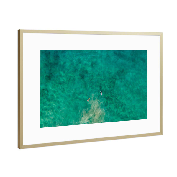 Poster mit Rahmen Gold "Serenity" artboxONE - Natur,Menschen,Reise / Strand und Meer,Sport,Sport / Sommerspiele