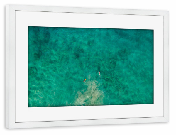 Poster mit Rahmen weiß "Serenity" artboxONE - Natur,Menschen,Reise / Strand und Meer,Sport,Sport / Sommerspiele