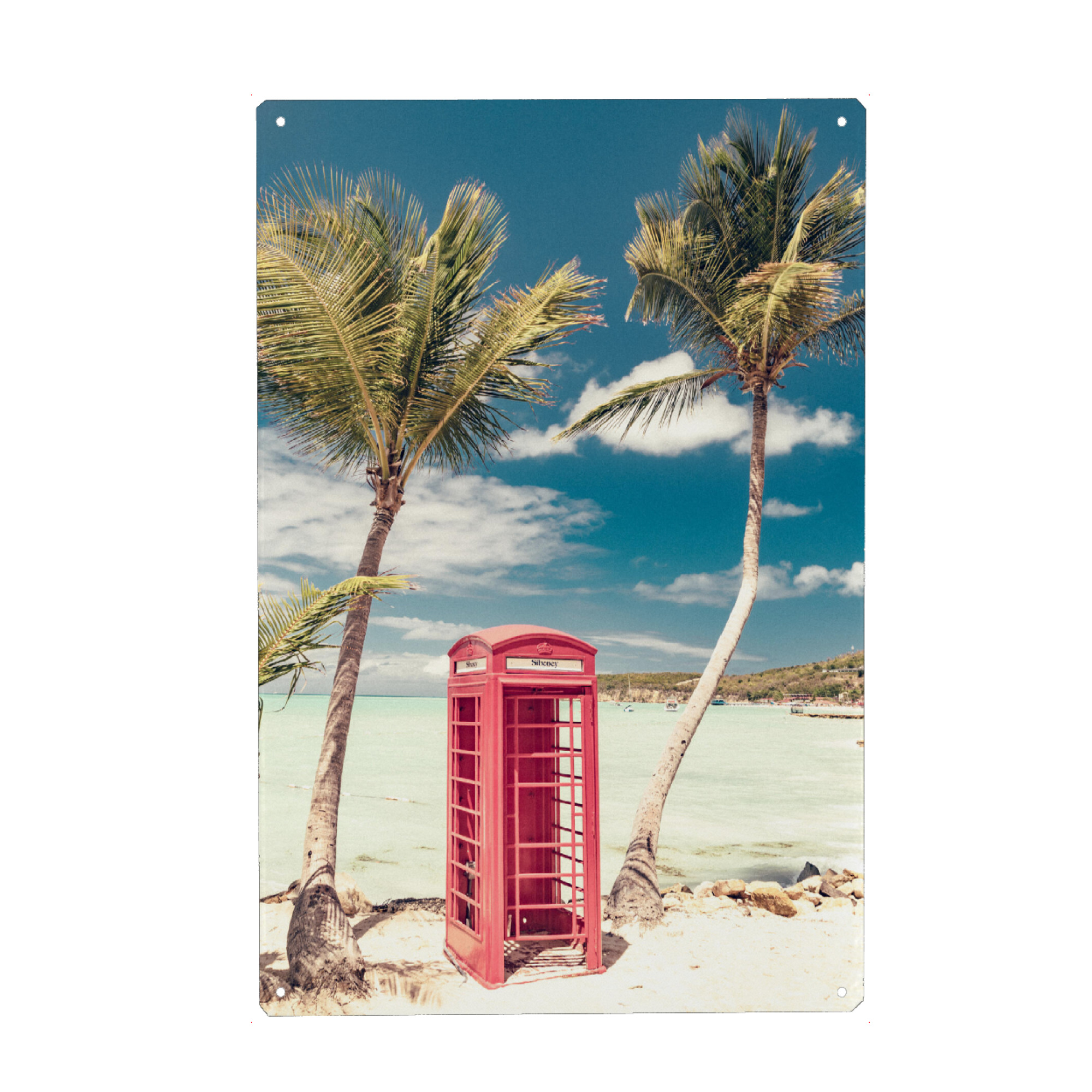 Metall Poster "Paradise is callin' me" artboxONE - Natur,Reise / Strand und Meer,Reise / Länder,Städte / Weitere