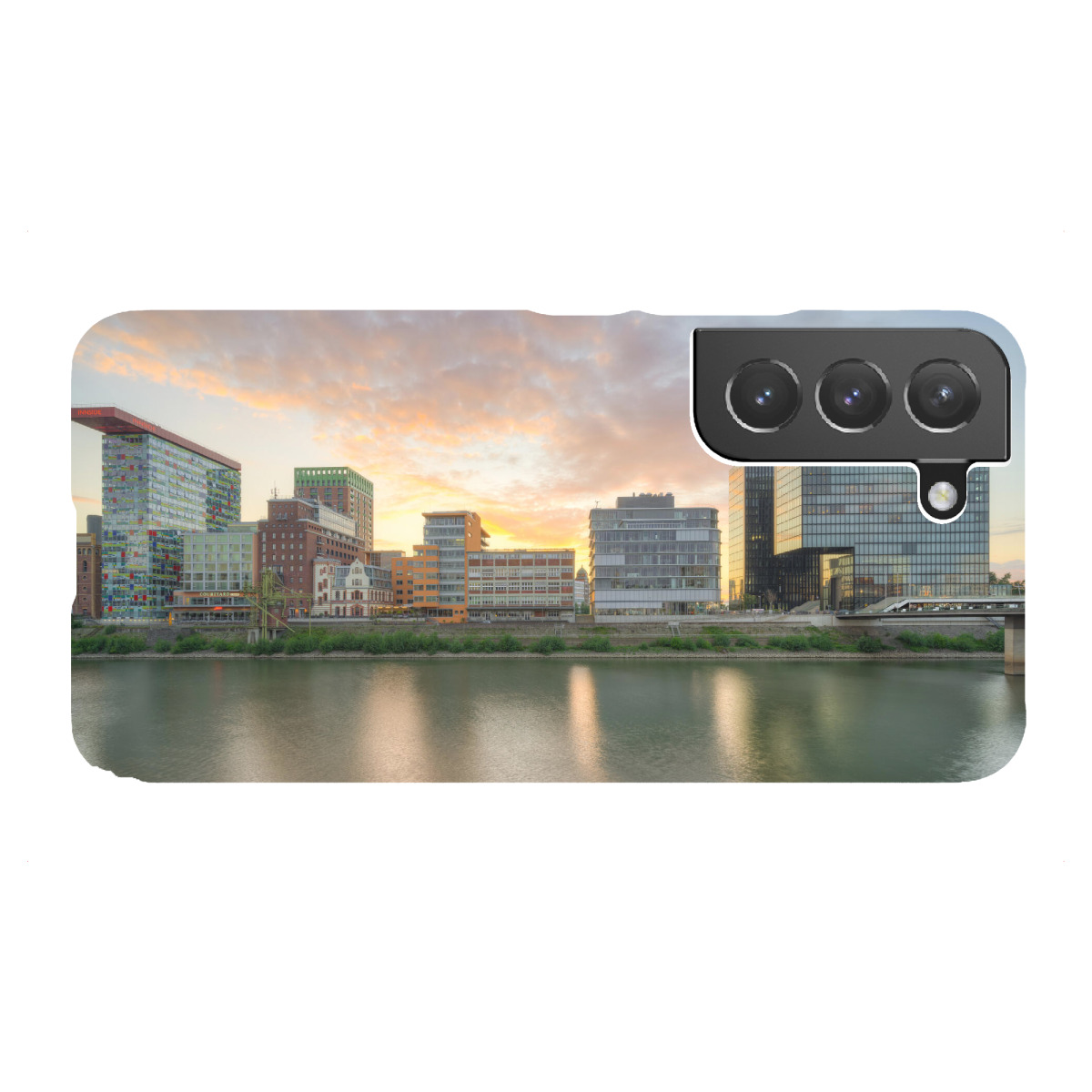 "Sonnenuntergang im Medienhafen"für Samsung Galaxy - Premium-Case Handyhülle artboxONE