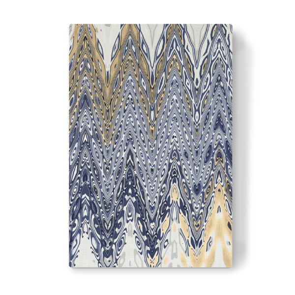 Leinwandbild "Blue Gold Shapes" artboxONE - Abstrakt,Geometrie