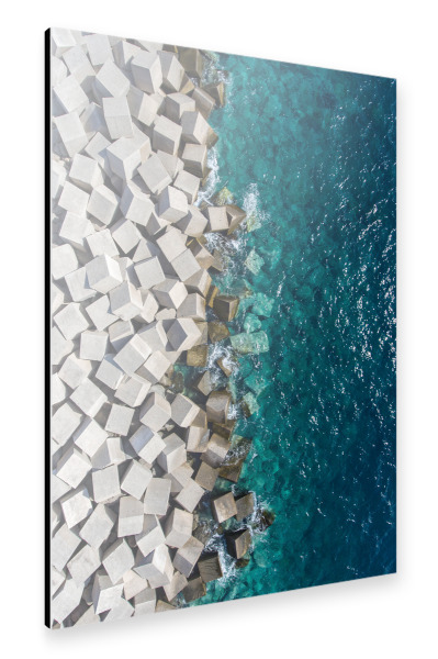 Alu-Dibond "Pixel sea" 30x20 cm artboxONE