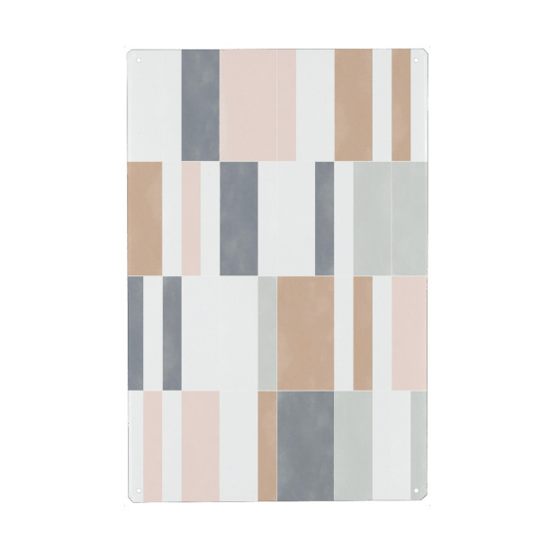 Holzbild "Muted Pastel Tiles First" artboxONE - Abstrakt,Geometrie - Geometrie,Geometry,Formen,Forms,Abstract,Abstrakt,Colorful,Bunt