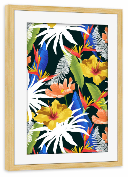 Poster mit Rahmen kiefer "The Dark Side" artboxONE - Natur,Floral