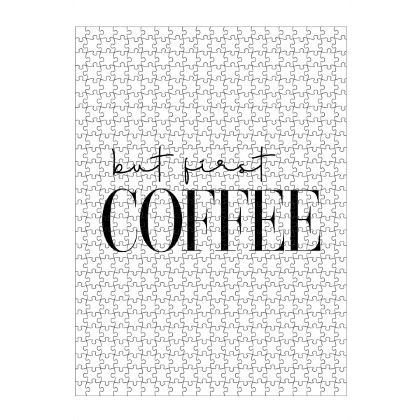 artboxONE Puzzle "But first coffee - Typografie" artboxONE - Typografie,Essen & Trinken