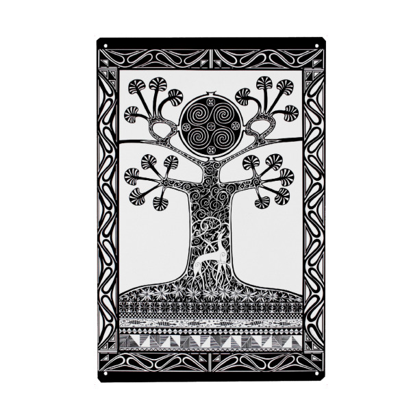 Metall Poster "LE’A HAELE MAI" artboxONE - Natur,Tiere,Abstrakt