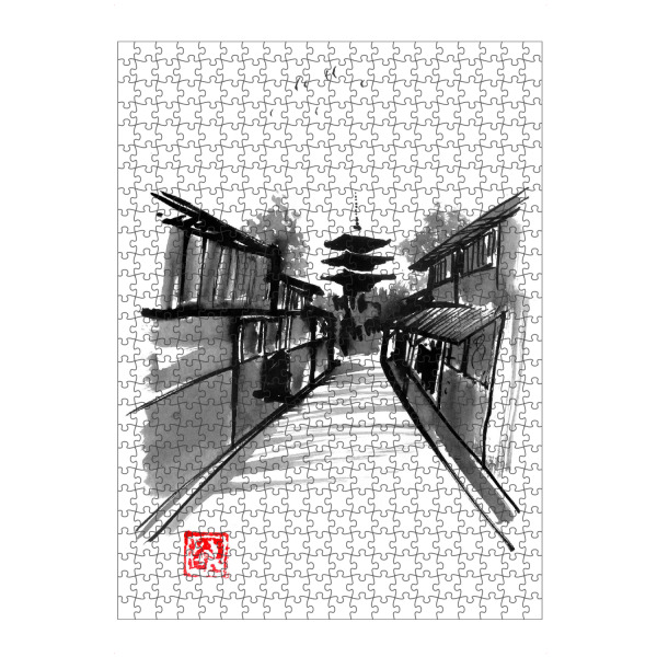 artboxONE Puzzle "Pagoda street" artboxONE - Natur
