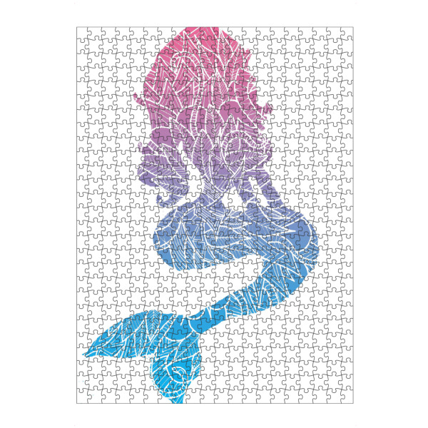 Puzzle Ravensburger "Blue and Pink Mermaid" artboxONE - Für Kinder,Reise / Strand und Meer,Unterwasser,Fiktion