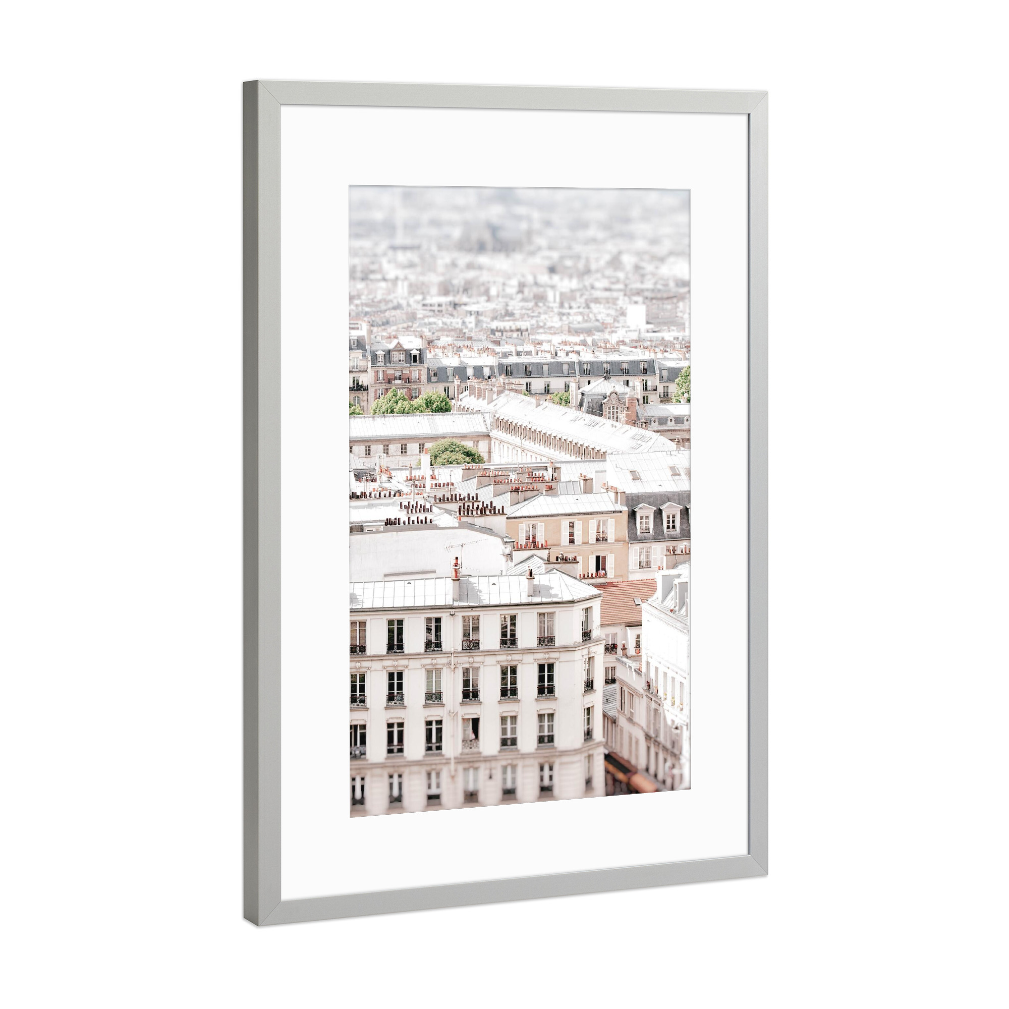 Poster mit Rahmen Silber "Paris Rooftops" artboxONE - Architektur,Städte / Paris