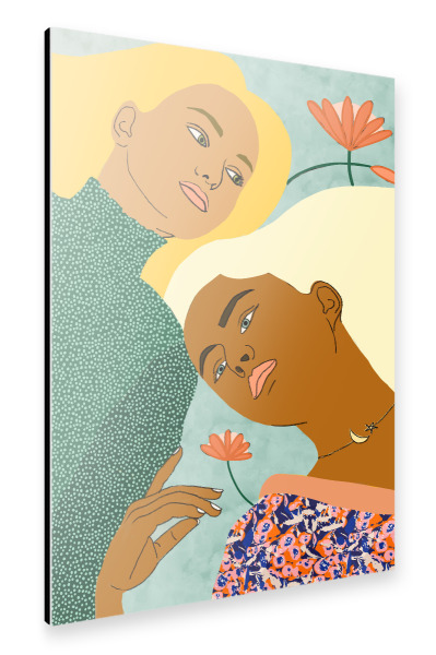 Alu-Dibond "Two Souls One Body-II" 30x20 cm artboxONE