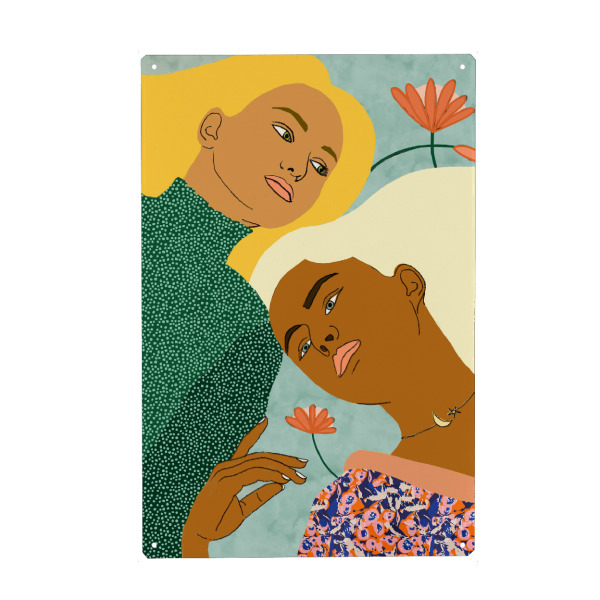 Holzbild "Two Souls One Body-II" artboxONE - Menschen,Liebe