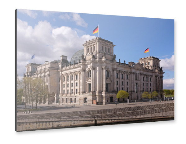 Alu-Dibond "Das Reichstagsgebäude" 30x20 cm artboxONE