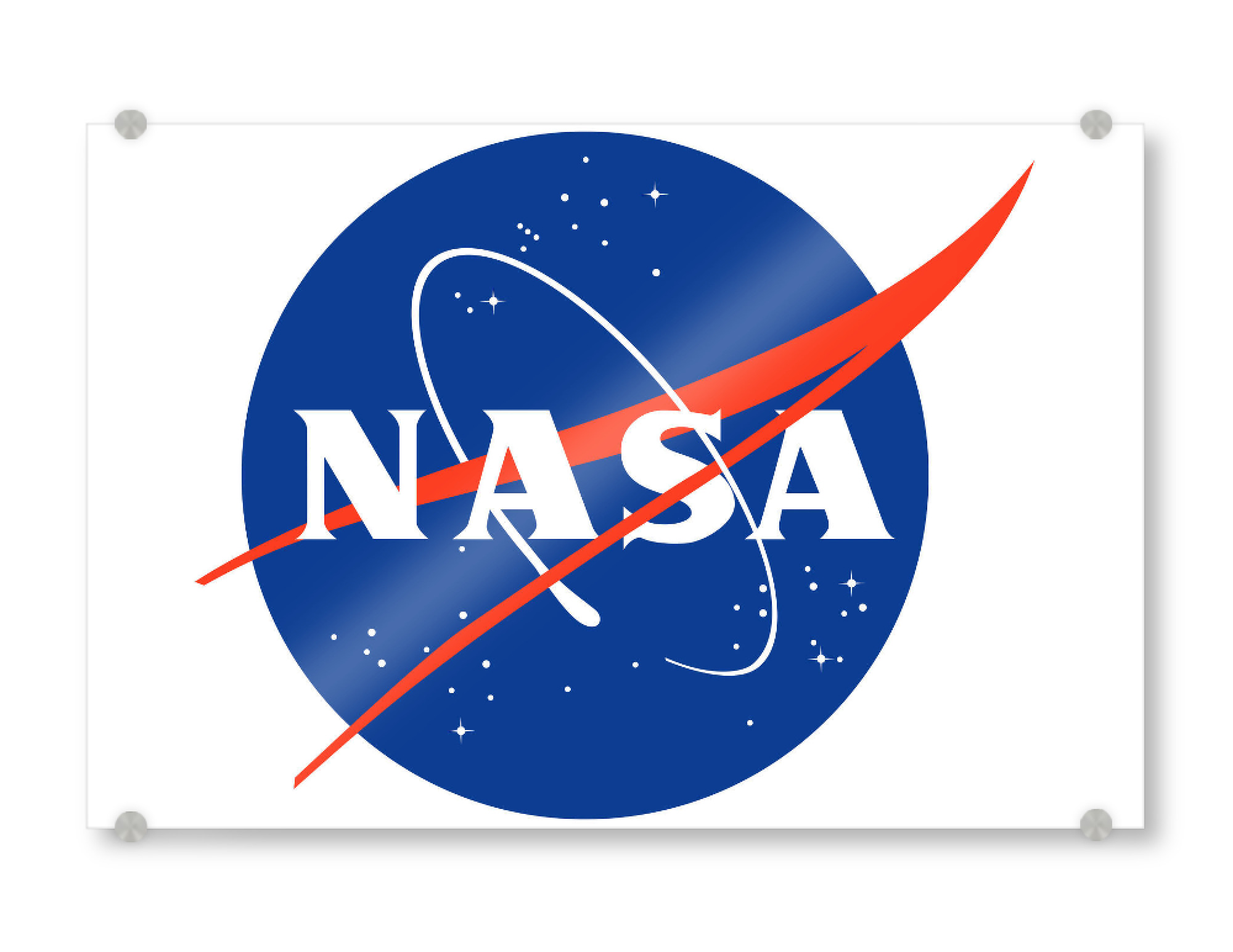 Acrylglasbild "NASA Logo" artboxONE - Reise,Menschen,Geometrie,Galaxy