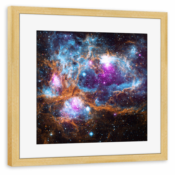 Poster mit Rahmen kiefer "Beauty of Space" artboxONE - Abstrakt,Galaxy