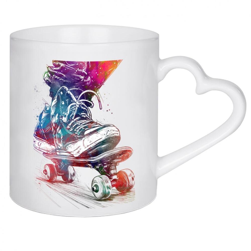 Herztasse "Skateboarder Sportkunst G" artboxONE - Sport,Sport / Motivation - Skaten,Skateboard,Skater,Skateboarden,Skateboarder,Sport
