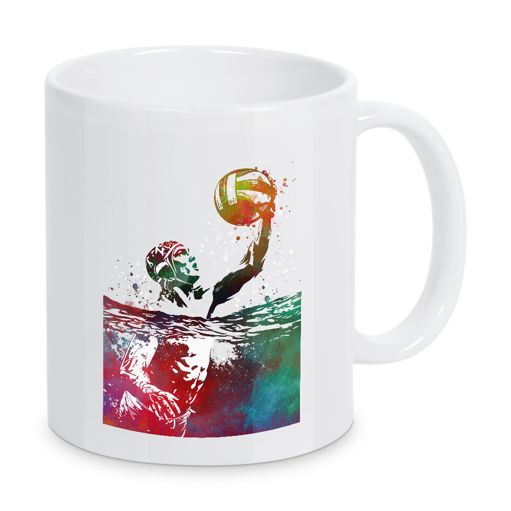 Tasse "Wasserball-Sportkunst G" artboxONE - Sport,Sport / Motivation - Wasserball,Wasser,Sport,Schwimmen,Spiel