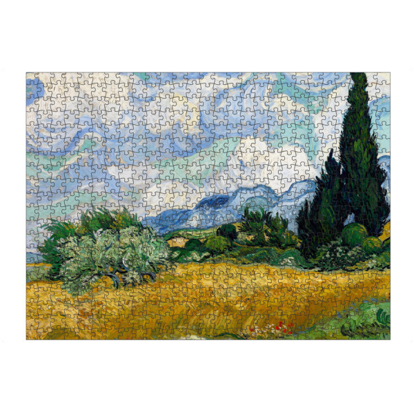 Puzzle Ravensburger "Wheat Field with Cypresses" artboxONE - Natur,Reise
