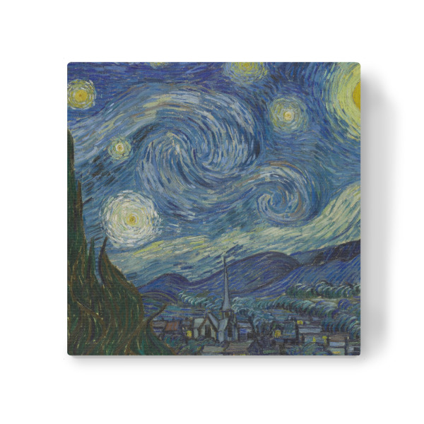 Leinwandbild "Die Sternennacht Vincent van Gogh" artboxONE - Städte,Natur,Abstrakt,Galaxy