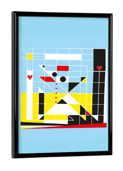 Poster mit schwarzem Rahmen "Teepee" artboxONE - Abstrakt,Geometrie